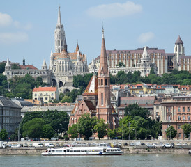 Obraz premium Churches of Budapest city, Hungary