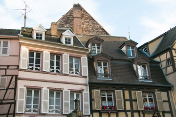 Case tipiche dell'Alsazia in Francia