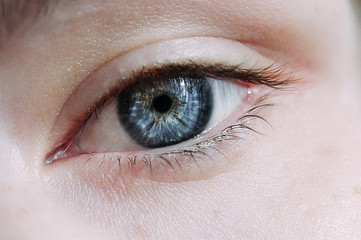 Close up of natural female eye