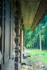 A beautiful mountain landscape in Tatry, Slovakia with a house