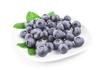 Bog bilberry isolated on a white background cutout