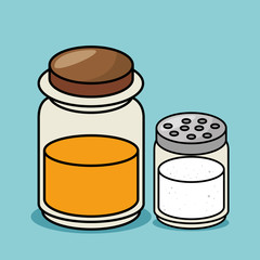 delicious breakfast ingredients icons vector illustration design