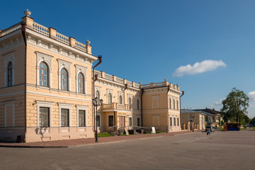 Fototapeta premium Lace Museum is a two-story stone building in Vologda