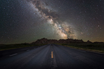 Road leading to the Milky Way Galaxy 