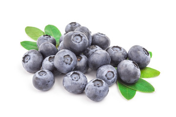 Huckleberry isolated on a white background cutout