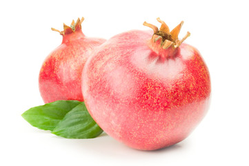 Delicious pomegranate isolated on a white background cutout