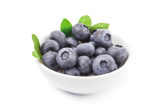 Great bilberry isolated on a white background cutout