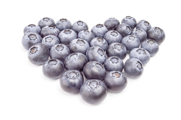 Great bilberry isolated on a white background cutout