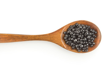 Beluga roe isolated on a white background cutout