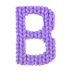 Letter B english alphabet, color purple