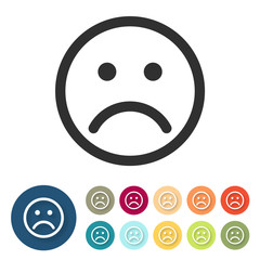 Fototapeta premium Icon - Trauriger Smiley