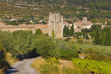 Fototapeta na wymiar Lagrasse - old town Lagrasse in southern France