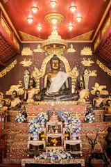 Phra Jao Lan Thong at Wat Phra Kaew, Chiang Rai Thailand
