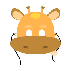 animal mask flat icon