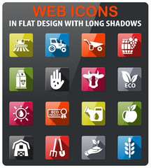 agricultural icon set