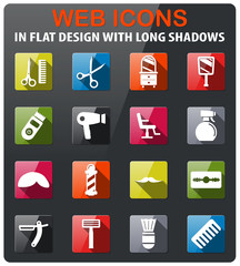 Barbershop simply icons