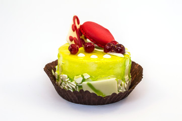 cake on a white background