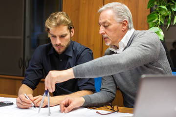 People at work in their office
