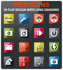 Electricity simply icons
