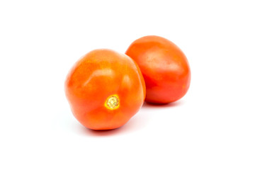 Tomatoes on white background (isolated)