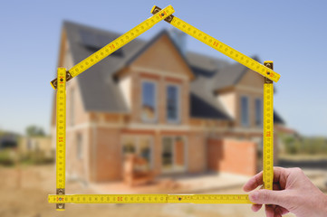Hauskauf und Hausbau im Rohbau