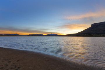 Sunset at the water