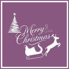 Christmas card. Christmas background. Cut paper.