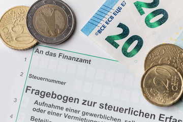 Steuerfragebogen Finanzamt