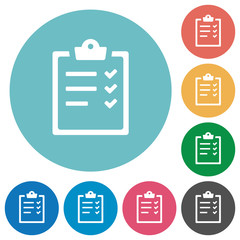 Fototapeta premium Task list flat icons