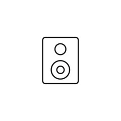 music loudspeaker vector outline icon