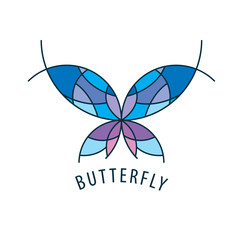 vector logo butterfly