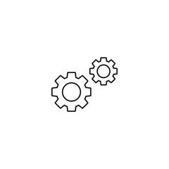 gear vector outline icon