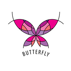 vector logo butterfly