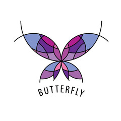 vector logo butterfly