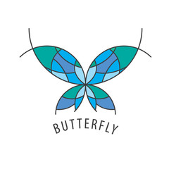 vector logo butterfly