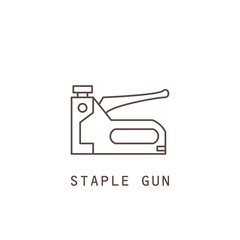 Icon staple gun. Vector illustration.