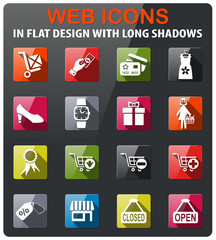 shopping and e-commerce icon set