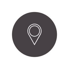 location pin outline icon illustration