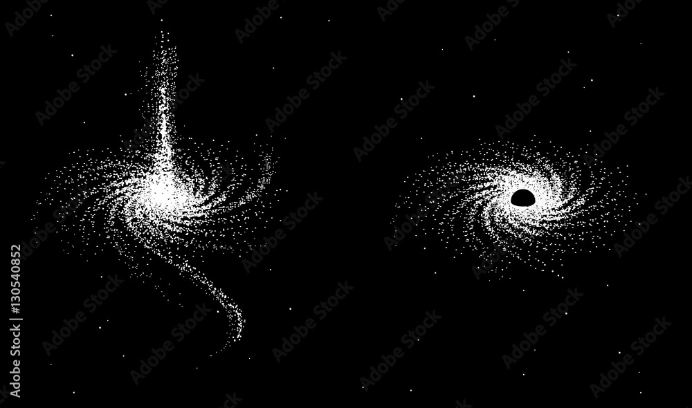 Wall mural quasar and black hole