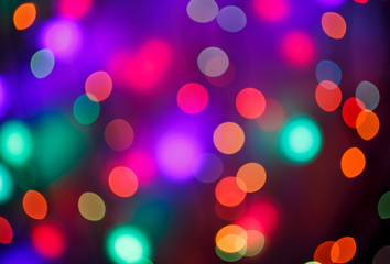 Festive Christmas bokeh background