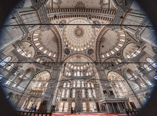 Interior Mosque of sultan Mehmed the Conqueror