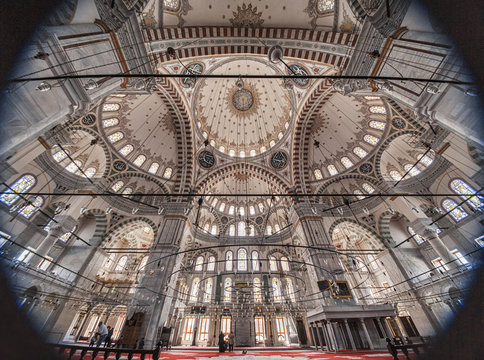 Interior Mosque Of Sultan Mehmed The Conqueror