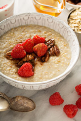 Homemade oatmeal for breakfast