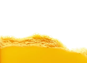 Foto op Canvas Orange juice splash isolated on white background © bravissimos