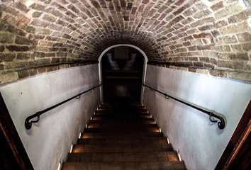 dark staircase basement