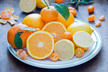 Mixed citrus fruit