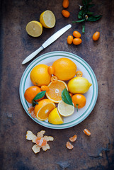 Mixed citrus fruit