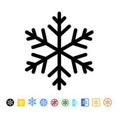 Vector snowflake icon