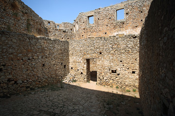 Fototapeta na wymiar Palamidi Fortress in Nafplion, Argolis Peloponnese, Greece