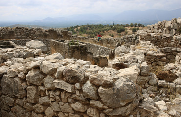 Grave circle in Mycenae acropolis